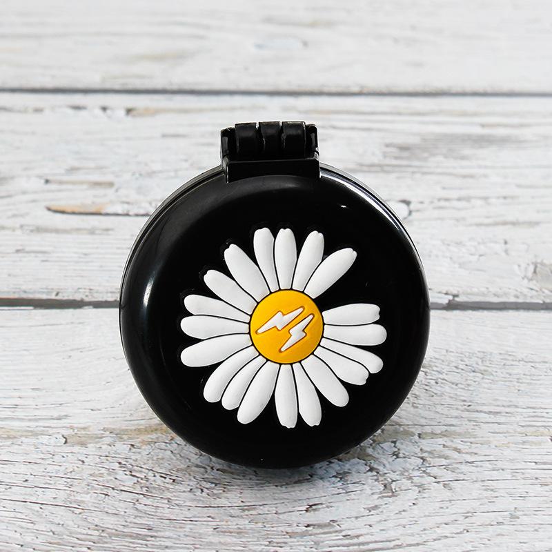 Симпатичные мини-складные гребни для волос с зеркалом, портативные для путешествий, массажная расческа для женщин и девочек, щетки для волос, аксессуары для укладки