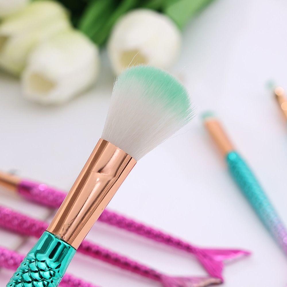 4pcs/set Soft Fiber Mermaid makeup brush Eye Shadow Brush Cosmetic Brush Kit Women