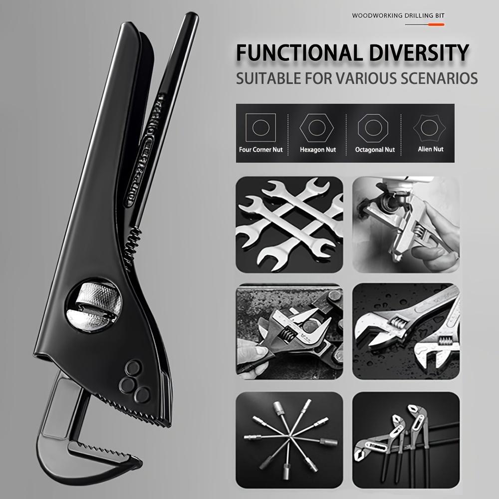 3 шт. Сантехнические плоскогубцы, гаечный ключ, 7/10/12 дюймов, регулируемые водопроводные плоскогубцы, многофункциональный быстрый водопроводный ключ