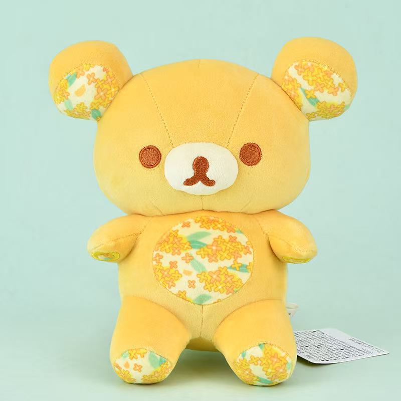 Spring Summer Autumn Winter Rilakkuma Plush Toy Four Seasons Color Bear Charm Ginza Series Kuma Bear Stuffed Gift