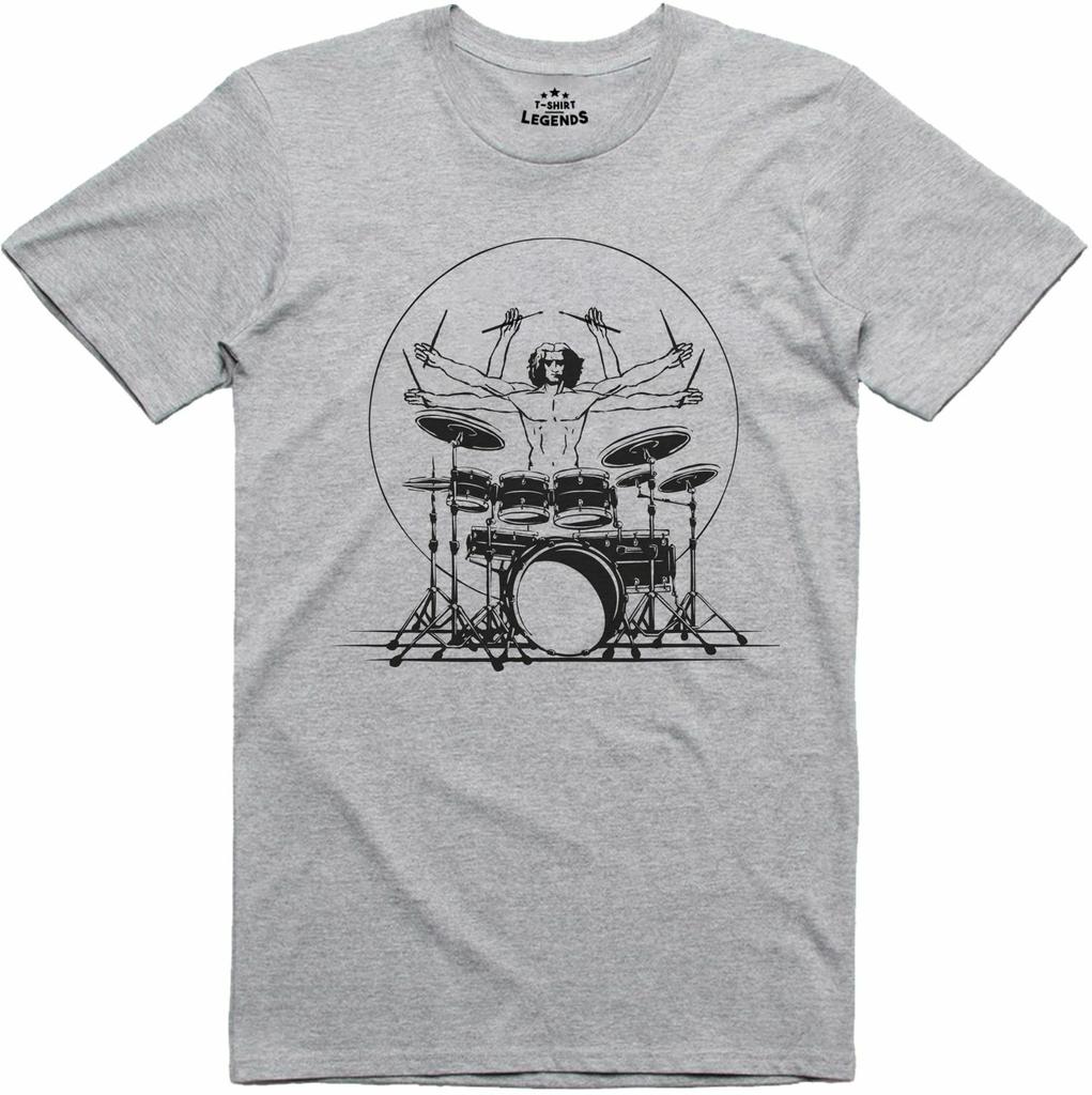 Unisexs T Shirt Extreme Drummer Rock Grunge Punk Band Regular Fit Tee