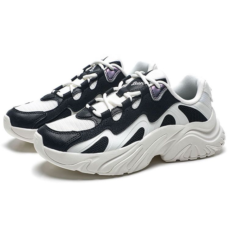 Anta Lifestyle Series Ткань Синтетическая кожа Повседневные удобные нескользящие низкие повседневные туфли Женские кроссовки Белый Черный 122338884-2