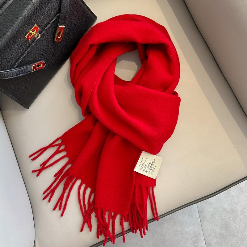 Autumn and Winter Warm New Cashmere Scarf Couple Tassel Shawl Fashion Casual Scarf Premium