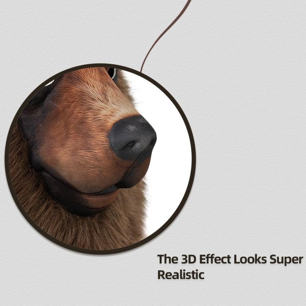 Унисекс Реалистичная Маска для Косплея на Хэллоуин 3D Мультяшная Маска Медведя Смешная Эластичная Резинка Маска Овцы Карнавальная Вечеринка