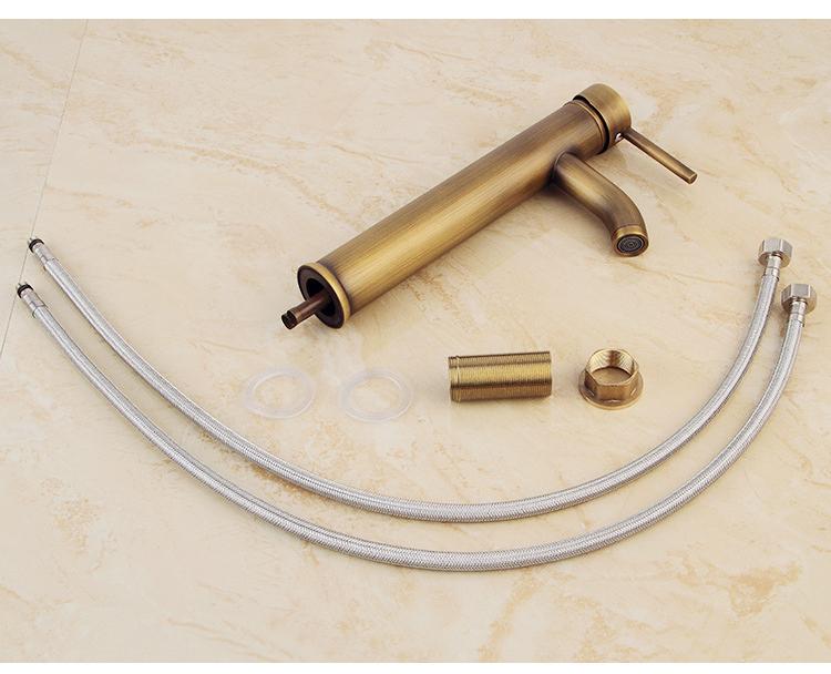 Antique Bronze Basin Faucets Bathroom Faucet Hot & Cold Brass Bathroom Sink Faucet Lavotory Faucet Mixers Water Taps