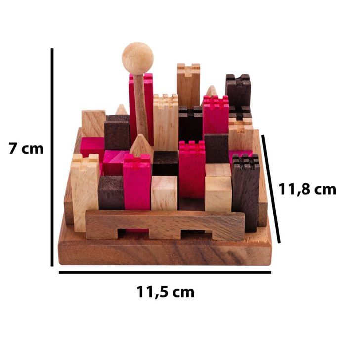 Wooden Puzzle - Engelhart - The Castle - 11 Pieces - Eco-friendly - Difficulty Level 4/5