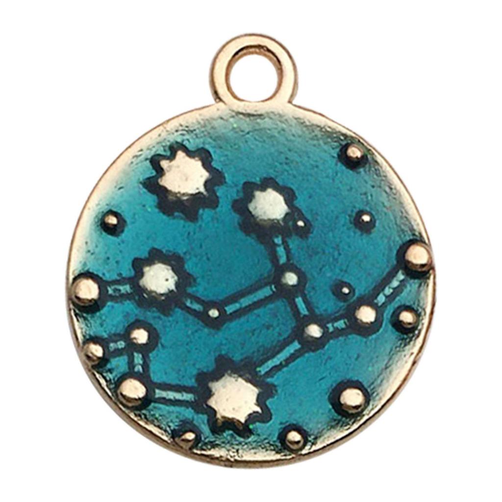 Набор украшений из синего сплава «Смешанная капля масла»: Браслет, серьги, брелок-подвеска своими руками - русалка, морская звезда, цветочные узоры