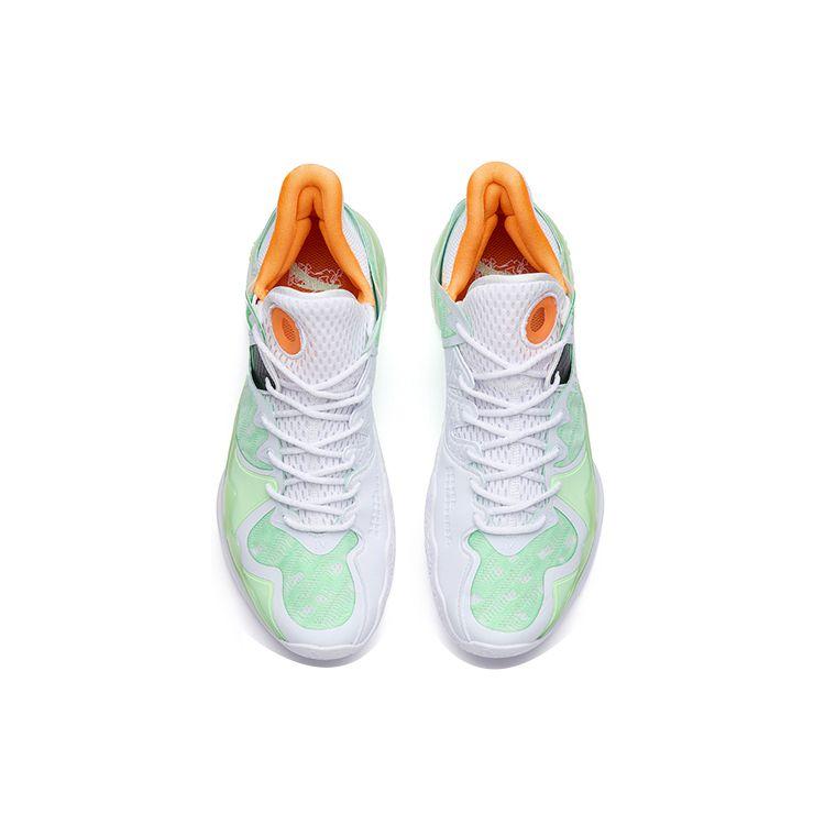 Anta Crazy Tide 4 Nitrogen Technology Low-Top Basketball Shoes Men Sneakers White Green 112231106-1