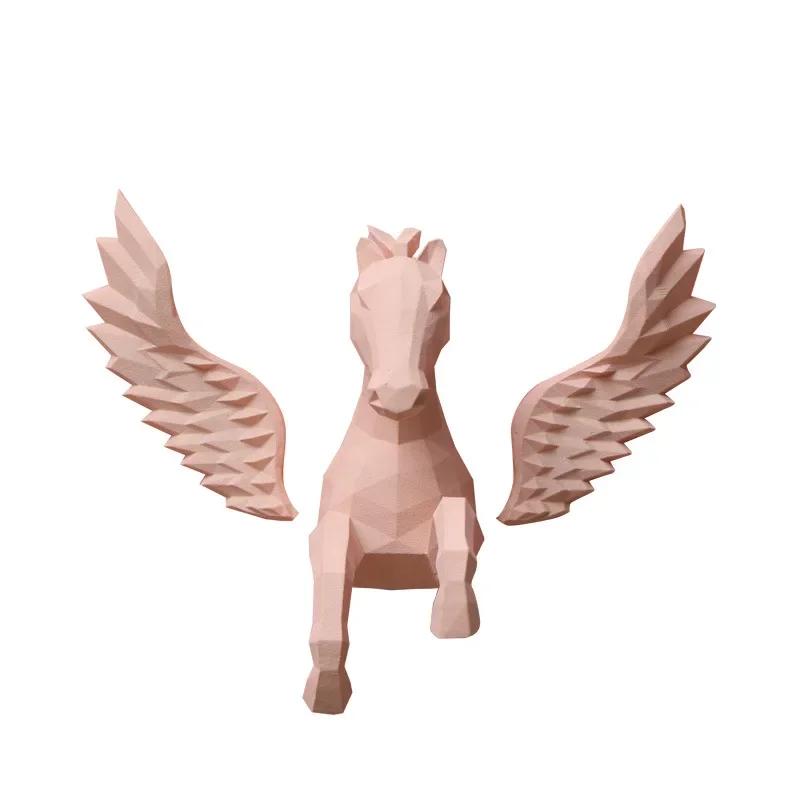 Скандинавский Пегас Магнит на холодильник Наклейка Эстетичный 3D Летающий Конь Магнит на холодильник Украшение Магнит Пегас Кухонный Орнамент