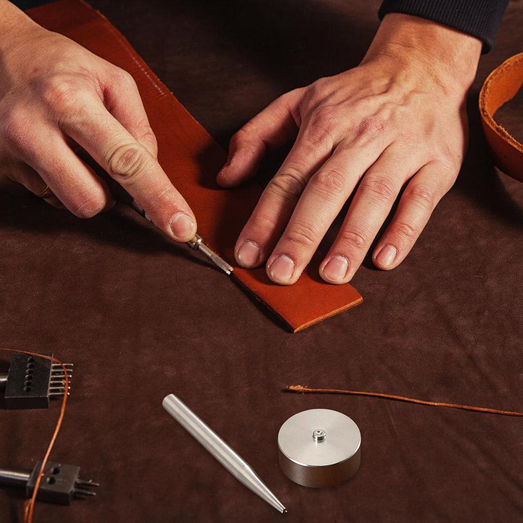 Stainless Steel Snap Fasteners Kits Snap Setting Tool Set Setter Base Handmade Leathercraft Fastening Tool for Craft