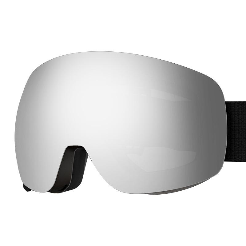 Men's and women's magnetic ski goggles, spherical ski glasses, anti-fog snow goggles, protective eyewear equipment