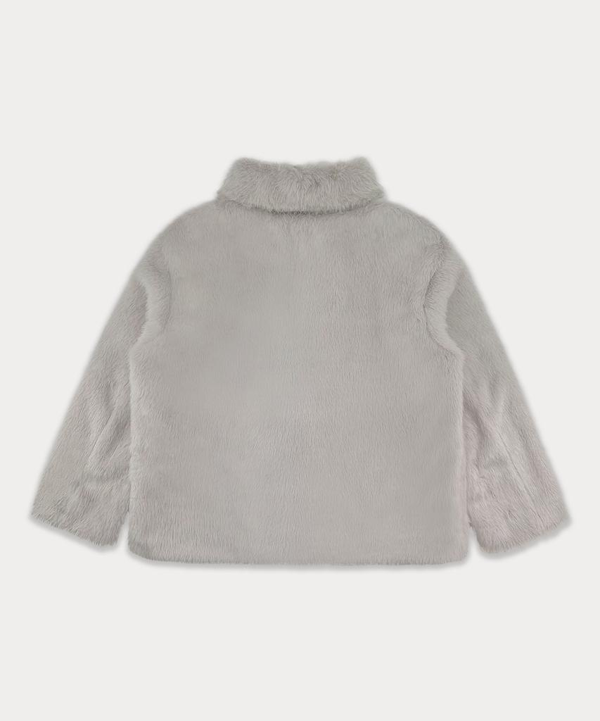 Somewherebutter Half Fur Jacket - Light Gray
