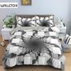 3D пододеяльник психоделический комплект постельного белья для двоих роскошный пододеяльник с застежкой-молнией 2/3 шт. комплекты одеял из полиэстера размера Queen