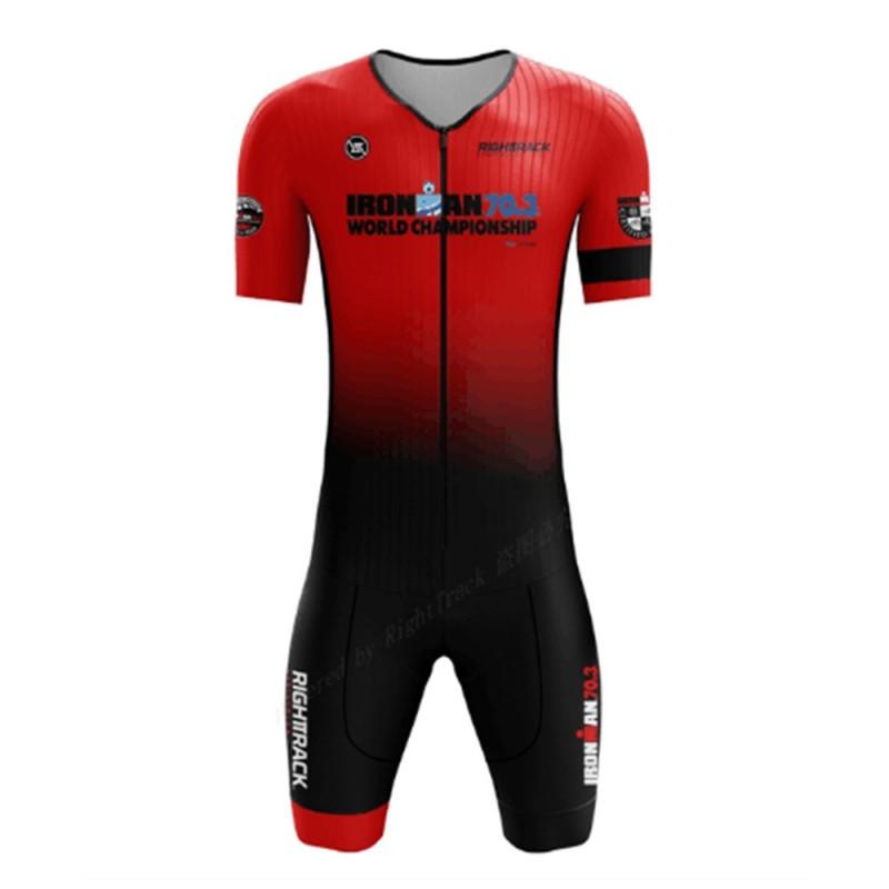 High-Elastic Triathlon Cycling Bodysuit Men Women Quick-Dry Compression Jersey Road Mountain Bike Racing