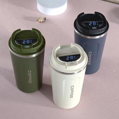 Кружка для кофе из нержавеющей стали Кофейная чашка с дисплеем температуры Термос-бутылка Термокружка Изолированная бутылка для воды