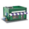 Gobricks MOC Симпсоновский Спрингфилд Магазин Бейсбольных Карточек Модульные Кирпичики Модель Магазин Бейсбольных Карточек Модульные Строительные Блоки Игрушки Подарок