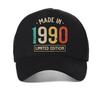 Ретро Подарок на 29-й День Рождения, Сделано в 1990 году, 29 Лет, Унисекс, бейсболка, Модная, Повседневная, сетчатая кепка тракер, Хип-хоп кепка, Регулируемый козырек, кепка