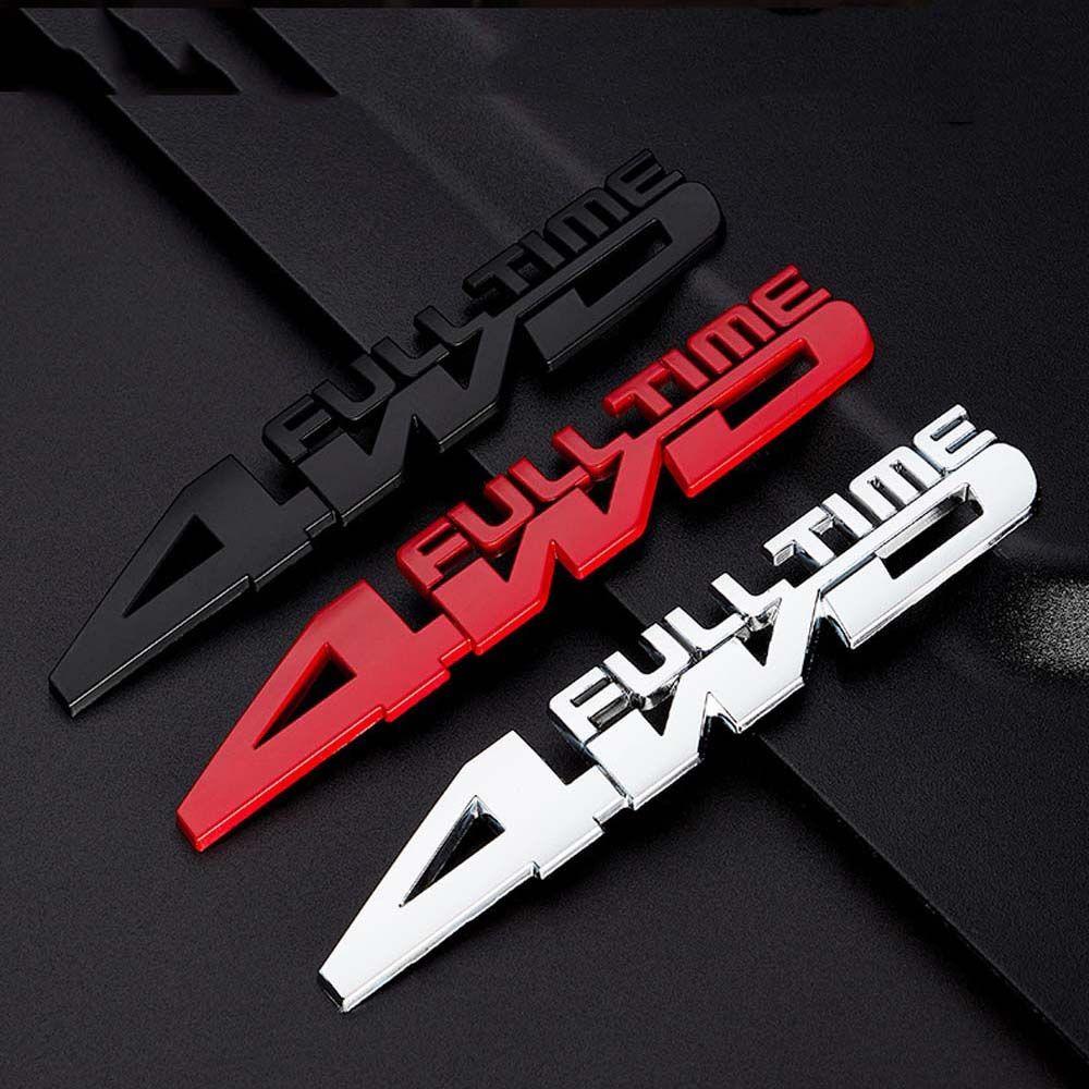 Zinc Zinc Alloy Metal 4WD Metal Car Sticker 3D Stereo Car Sticker Car Side Fender Decal Rear Trunk Emblem