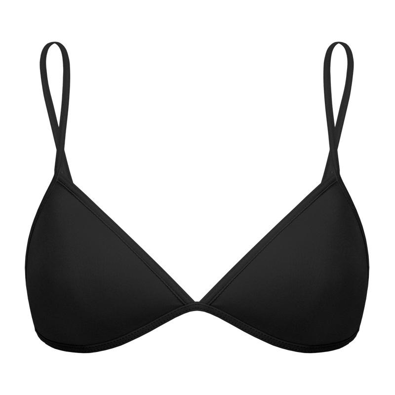 FINETOO Sexy Thin Seamless Bras Women Triangle Cup Underwear Female Beauty Back Front Buckle Bra Cross Straps Tops Lingerie