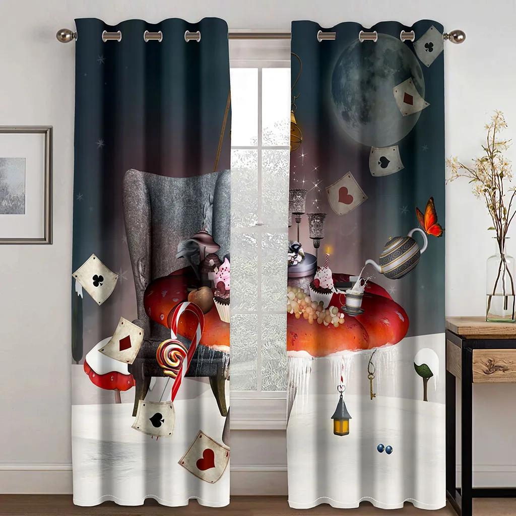 Космическая галактика Галактика Вселенная Забавные дети Мальчики Ребенок Светофильтрующие шторы Декор 2 панели Шторы для спальни Гостиная