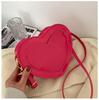 Милая маленькая сумочка в форме персикового сердца, женская, новая, модная, сумка-мессенджер, простая, в зарубежном стиле, популярная женская сумка, сумка на плечо