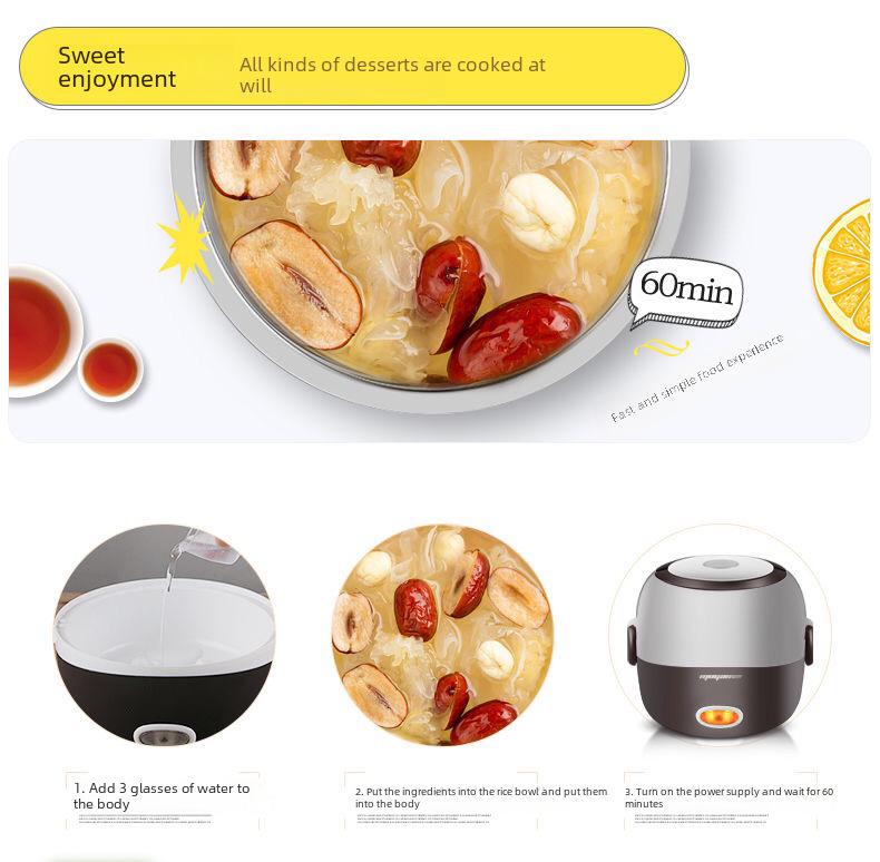 Портативный электрический ланч-бокс и рисоварка для подогрева и сохранения тепла