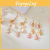 Summer Ocean Style Shell Pendant Earrings With Unique Geometric Design For Women