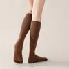 Solid Color Five Finger Long Socks Anti-slip Mid-tube Stocking Women  Spring Summer