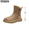 Зимние сапоги большого размера, женские универсальные короткие зимние сапоги, женские утепленные теплые хлопковые сапоги