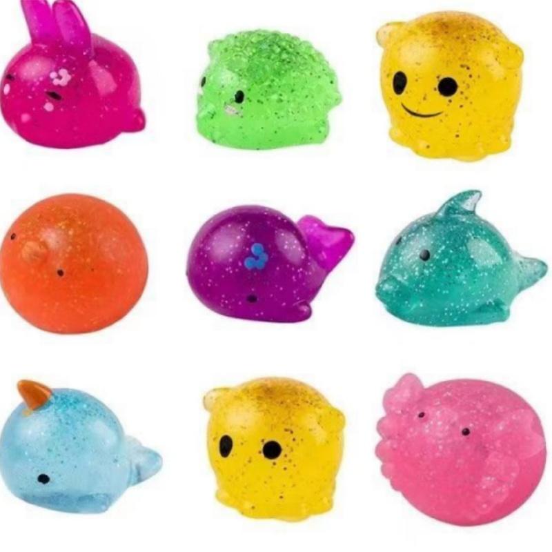 Мягкие милые забавные сенсорные антистрессовые игрушки в стиле каваи, губчатые моти, игрушки-непоседа, липкий мяч-антистресс для детей