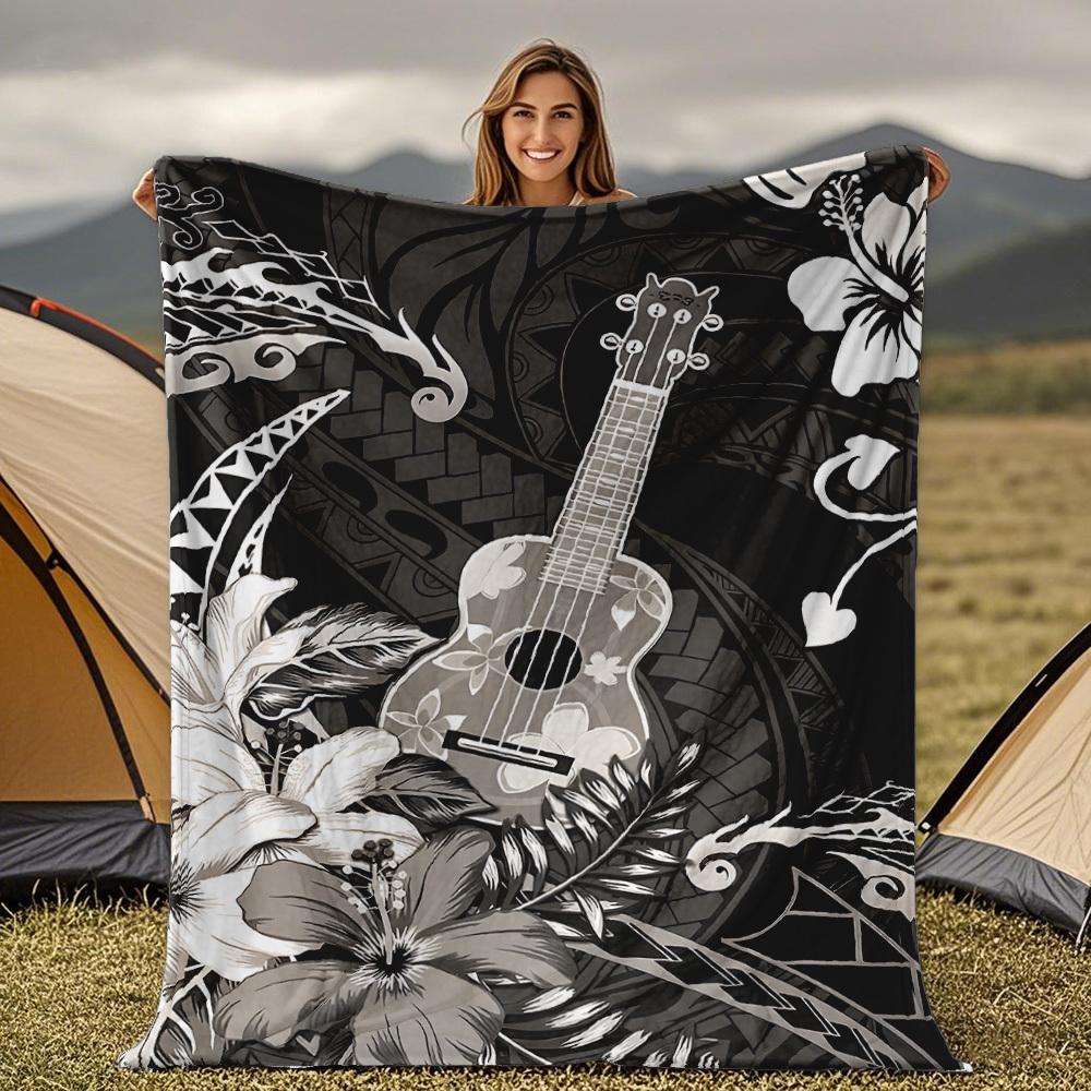 Hawaiian Uyopoliani Pacific Pattern Blanket for Sofa Bed Travel Camping Living Office Conditioning Blanket for All Seasons Gifts