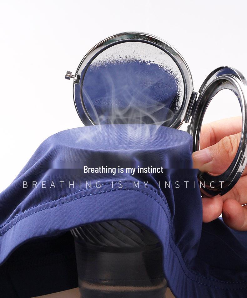 Мужские прозрачные трусы-слипы из ледяного шелка со средней посадкой - Дышащие, Сексуальные, Тонкие и Прохладные для лета