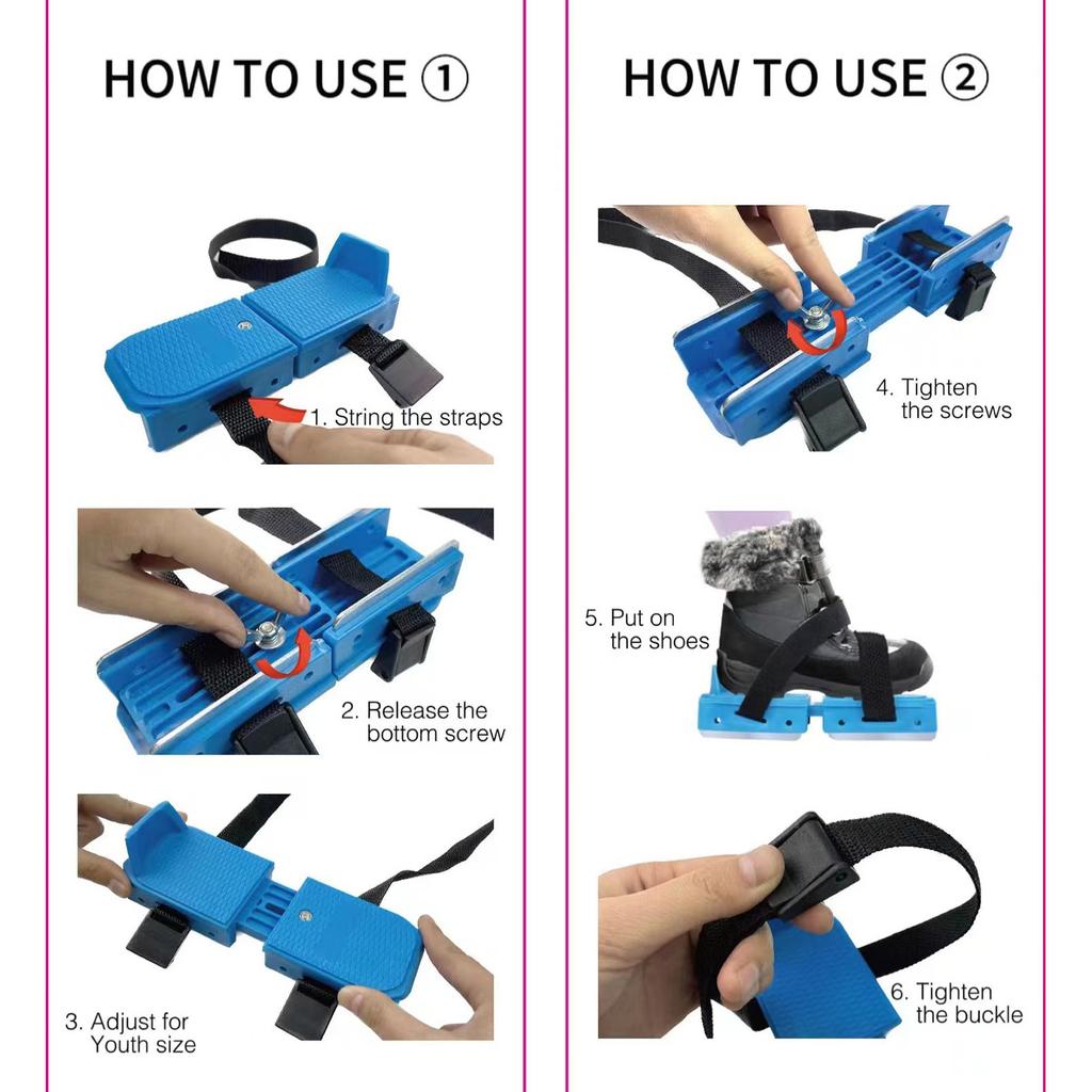 Обувь для катания на коньках для детей начального возраста, вспомогательная обувь для катания на коньках и лыжах на открытом воздухе, регулируемая и осенняя