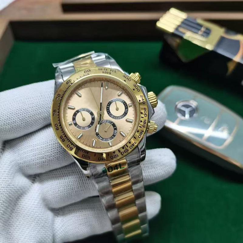 Мужские автоматические механические часы Jialu Daytona с циферблатом «Панда»