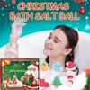 6 Pieces/set Bath Christmas Gift Set, Dry Skin Moisturizing Exfoliation, Essential Oil Soaking Bath Salt Ball Handmade Foam Ball Bubble and Spa Bath