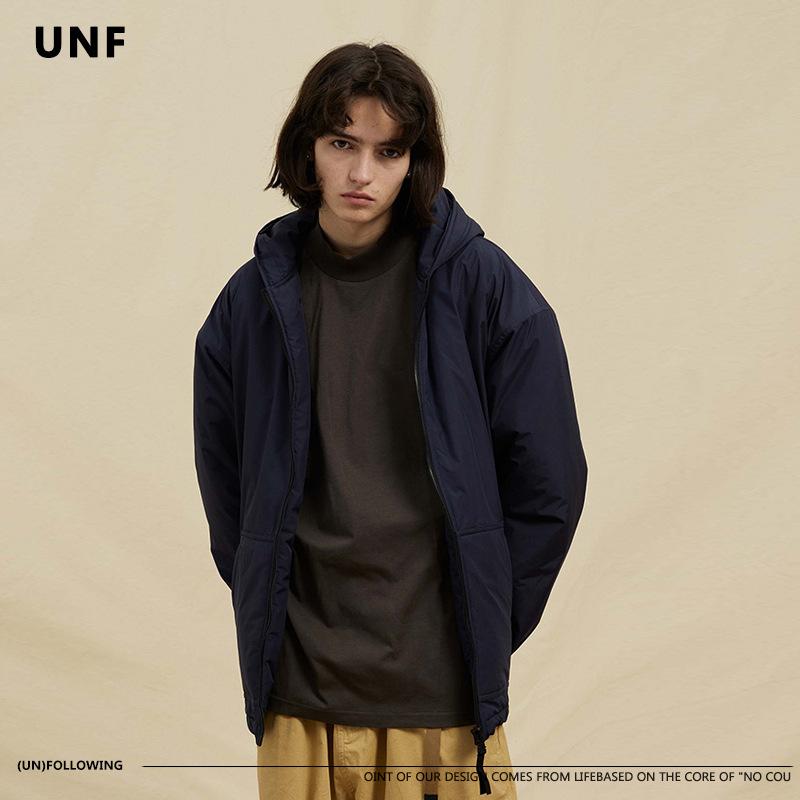 Свободная повседневная и утолщенная однотонная хлопковая куртка нейтрального цвета с хлопковой курткой для утепления, модный брендовый осенне-зимний новый стиль