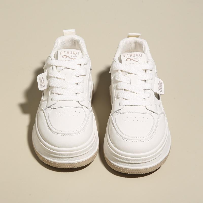 Board Shoes Women's Versatile Spring and Autumn Platform Muffin Winter New Casual Black Sports White Shoes