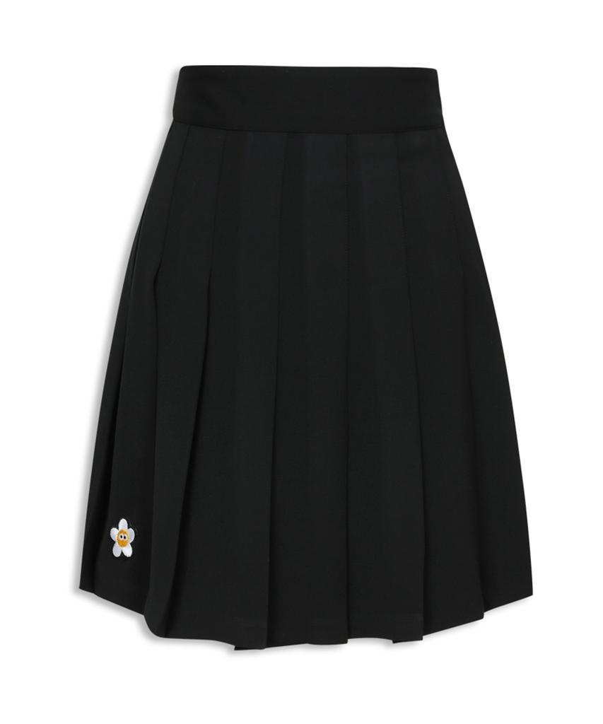 Mackie Pleated Elastic Skirt Black
