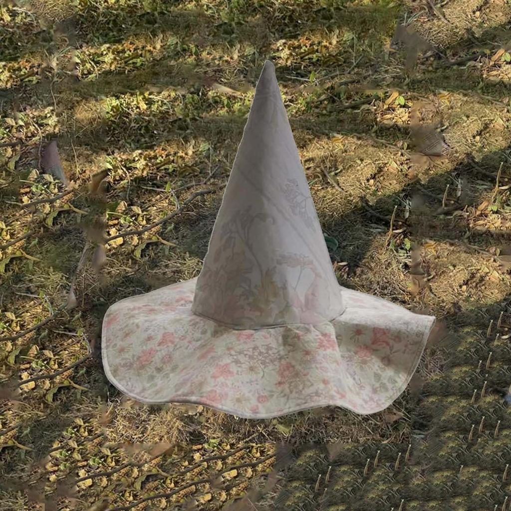 Шляпа ведьмы пэчворк ручной работы, разноцветная шляпа ведьмы на Хэллоуин пэчворк