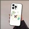 Чехол для телефона "План поездки" для iPhone 17,16,15,14,13,12,11,Pro,Max,Plus,Air,X,XS,XR,SE,8,7,Mini, Мягкий черный Funda