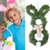 Easter Bunny-Themed Wreath Hanging Ornament. Cartoon  Tail Faux  Door Decoration