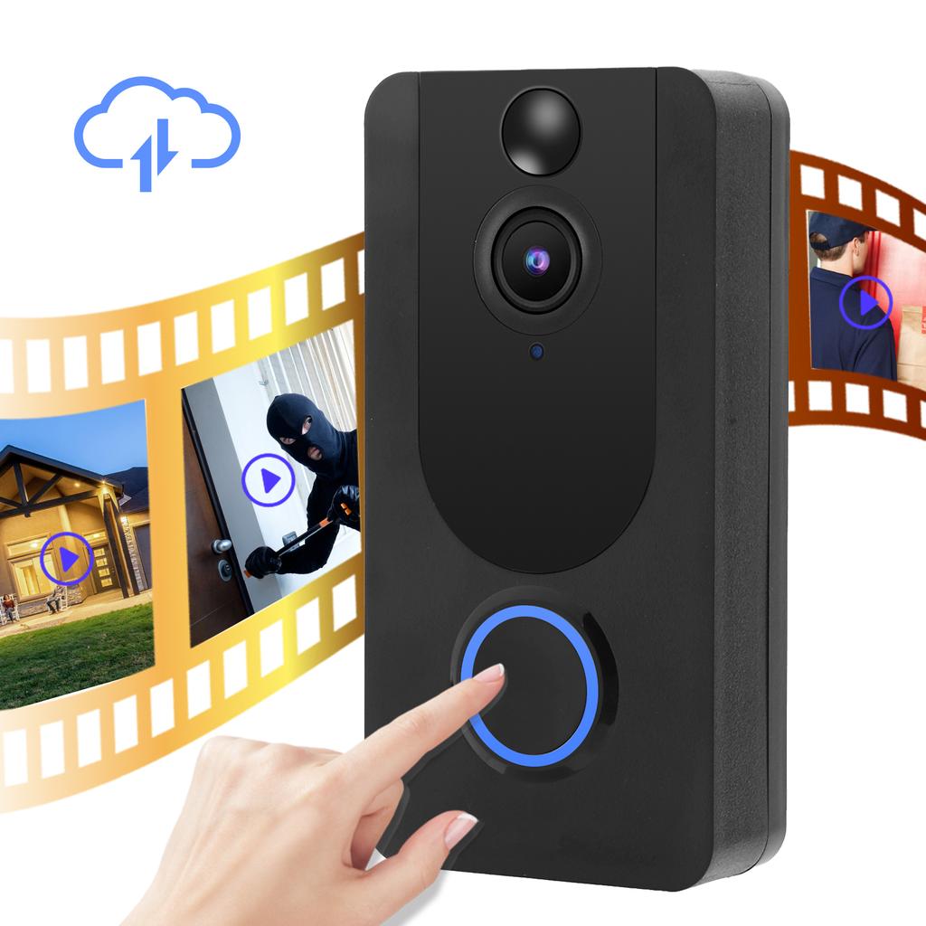 Умный беспроводной видеодомофон с дистанционным управлением, домофон с объективом 140 градусов, ночное видение, безопасность дома