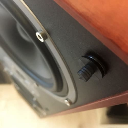 Flushbay 12-Piece/6-Pair Saran Net Mounting Bushings, Speaker Small Peg Kit, Guide Press Fit, 25.5mm, 6mm Diameter, Black, 12 Pairs (035)