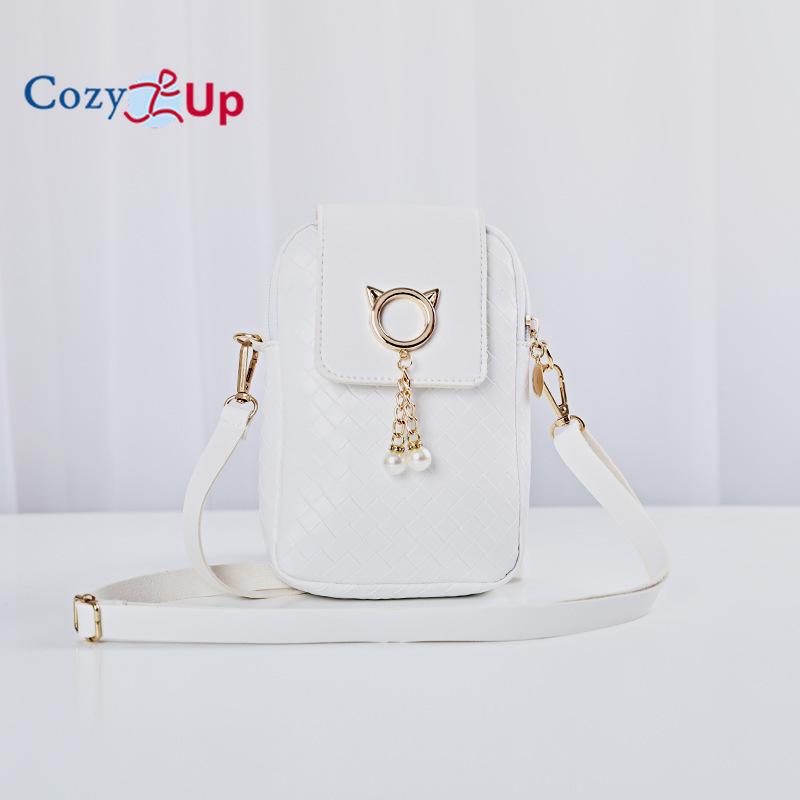 Cozy Up Cross Body Mobile Phone Bag, Women's Zero Wallet, Women's Mini Woven Bag
