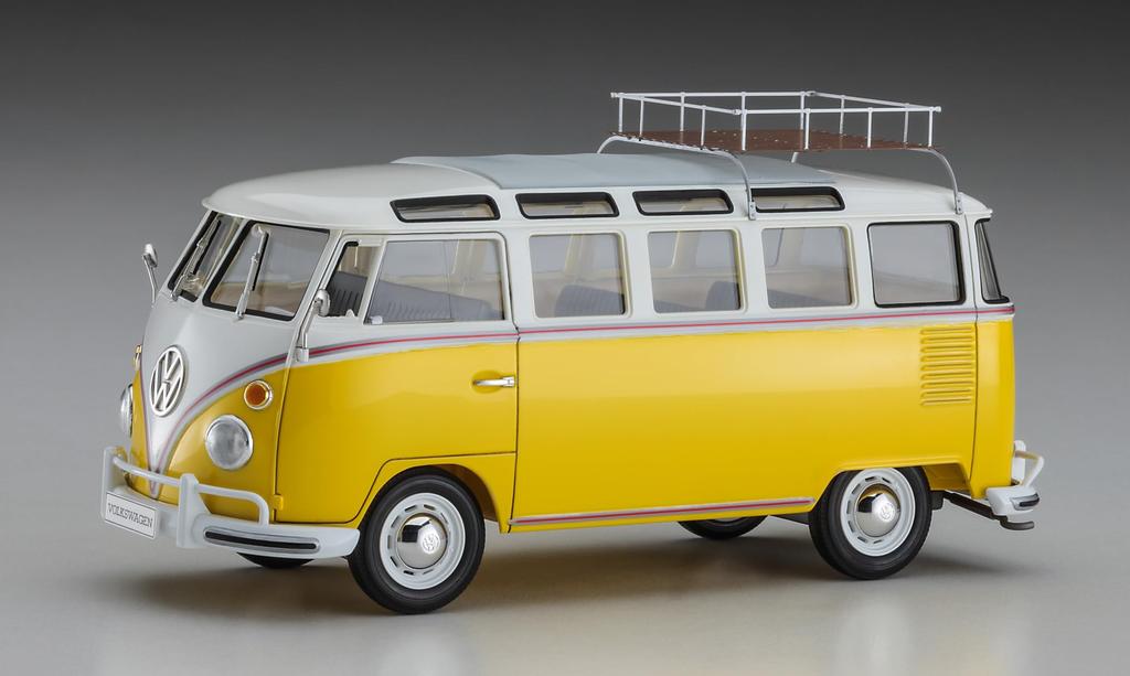 Hasegawa Volkswagen Type 2 Microbus Carrier Plastic Model 20689 1/24 w/Roof