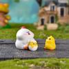 Bonsai Rooster Chicken Miniatures Figurines Fairy Garden Ornaments Micro Landscape Home Decorative