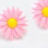 1 пара милых красивых пластиковых сережек-гвоздиков в форме подсолнуха для