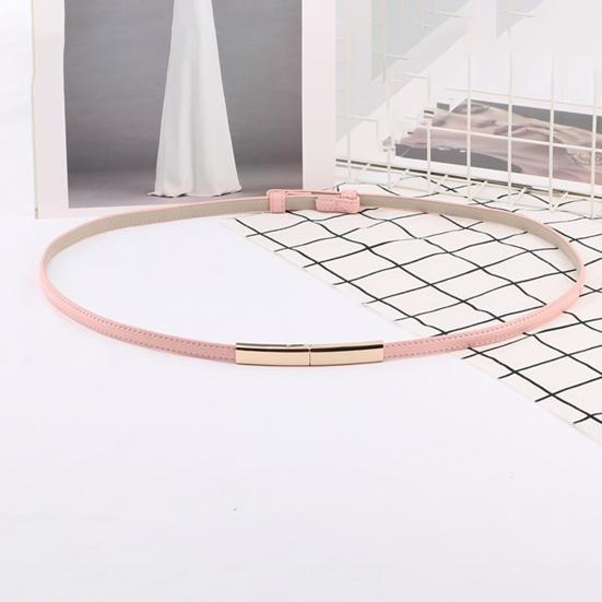 Ремень женский из искусственной кожи, регулируемый, тонкий, с застежкой-кнопкой, декоративный пояс для платья, аксессуары для одежды