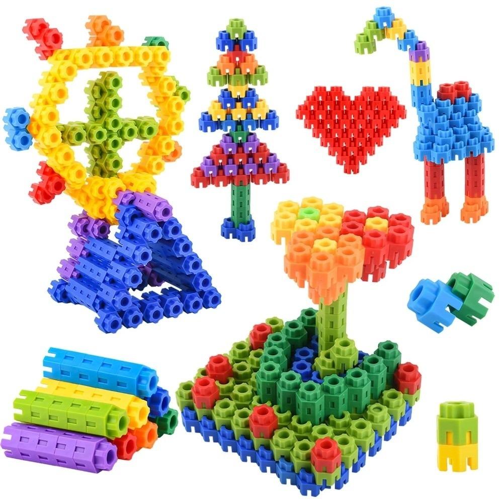 Splicing Building Blocks Colorful Large Particle Building Blocks Parent-child Interactive