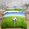 Football Duvet Cover Set 3D Soccer Printed Boys Teens Bedding Set Sports Theme Double Queen King Size 2/3pcs Comforter Cover